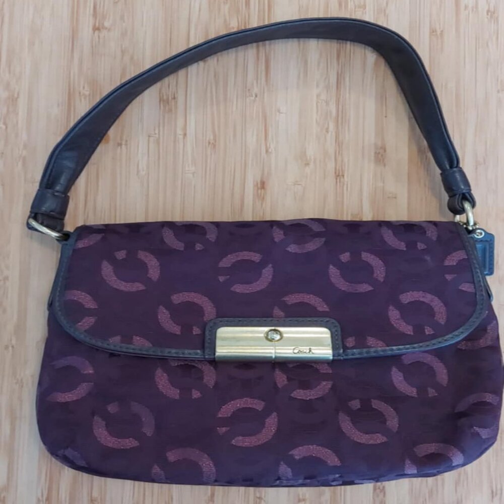 Beautiful purple COACH handbag